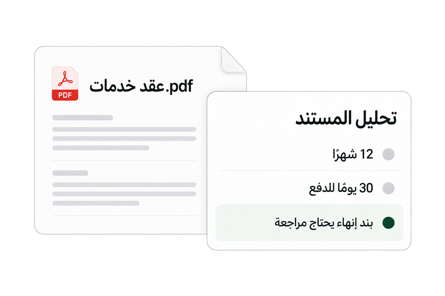 واجهة عادل لتحليل ملف PDF ومتابعة المحادثة حوله